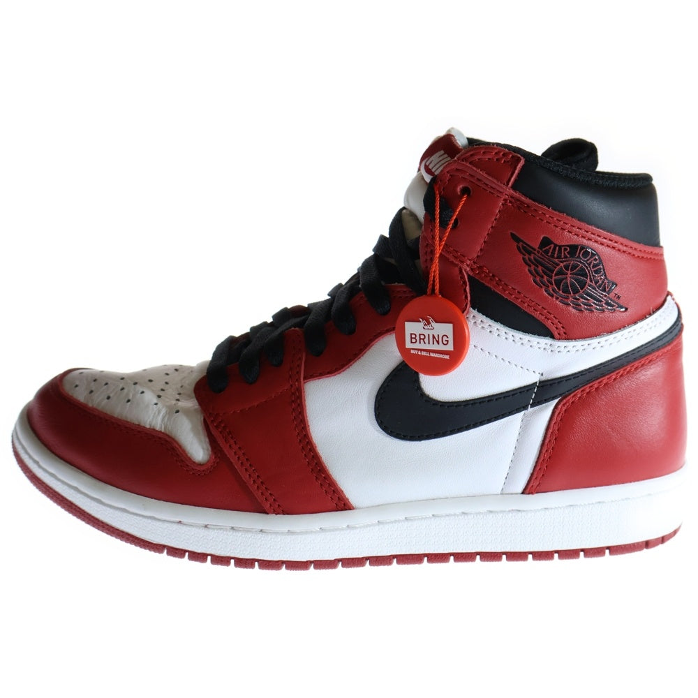 NIKE(ナイキ) 2015年製 AIR JORDAN 1 RETRO HIGH OG CHICAGO 555088-101 エアジョーダン1 シカゴ ハイカットスニーカー US9/27.0cm レッド/ホワイト