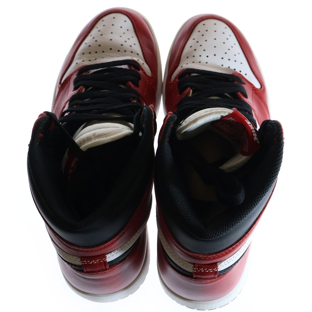 NIKE(ナイキ) 2015年製 AIR JORDAN 1 RETRO HIGH OG CHICAGO 555088-101 エアジョーダン1 シカゴ ハイカットスニーカー US9/27.0cm レッド/ホワイト