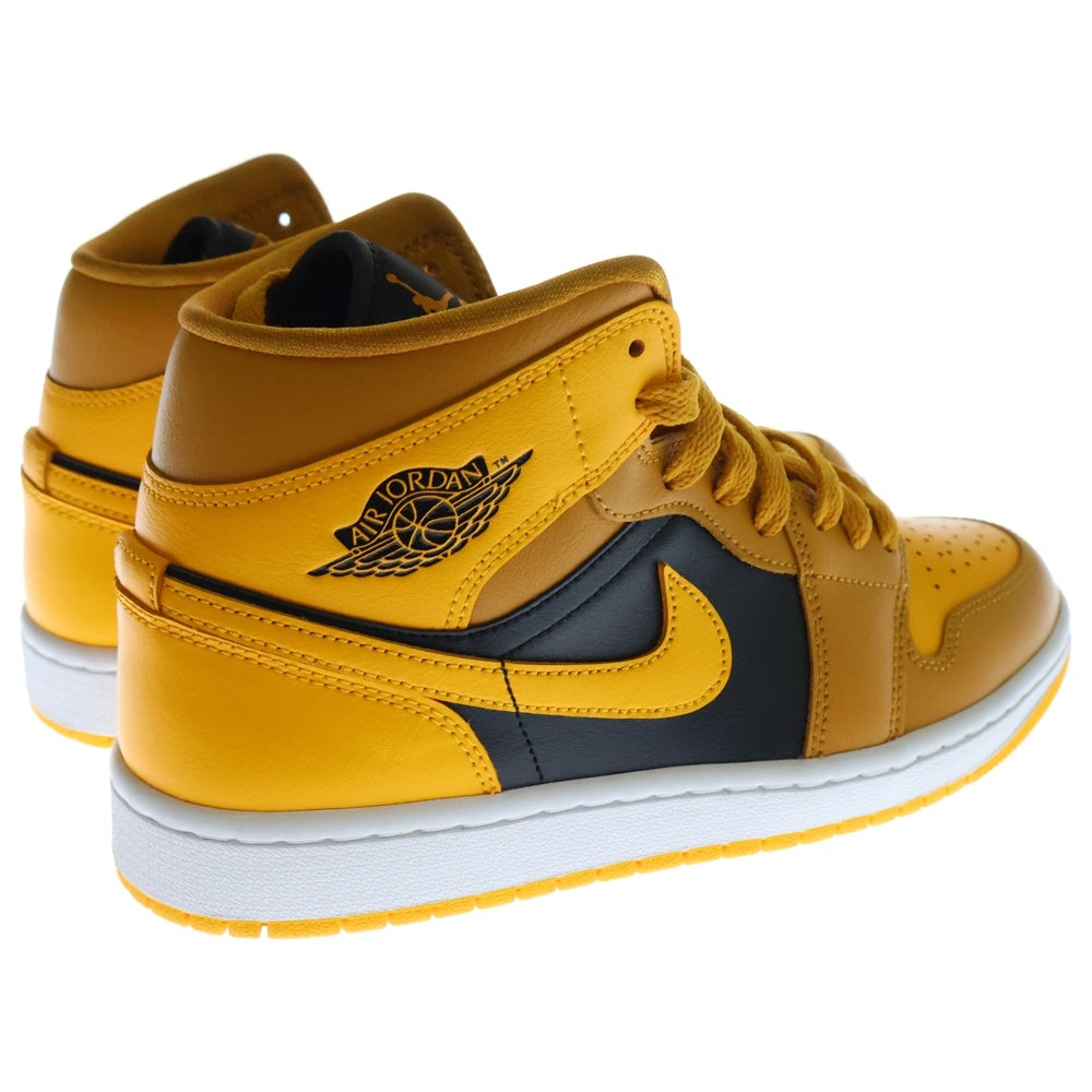 NIKE(ナイキ) WMENS AIR JORDAN 1 MID University Gold BQ6472-700 エアジョーダン1 ユニバーシティゴールド ミッドカットスニーカー US8.5/25.5cm イエロー