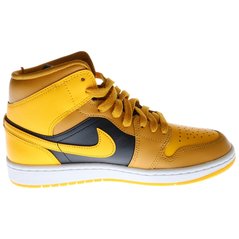 NIKE(ナイキ) WMENS AIR JORDAN 1 MID University Gold BQ6472-700 エアジョーダン1 ユニバーシティゴールド ミッドカットスニーカー US8.5/25.5cm イエロー