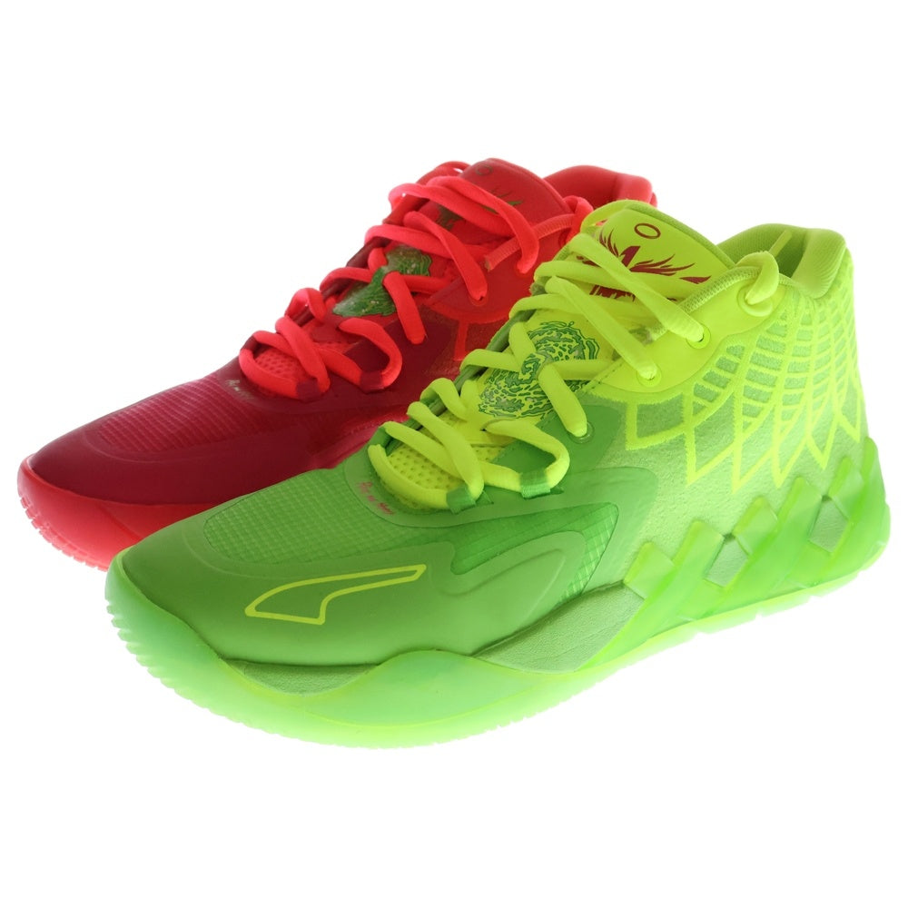 PUMA(プーマ) ×Rick and Morty MB 01 Jasmine Green 376682-01 リックアンドモーティ MB 01 ジャスミン グリーン ローカットスニーカー US9/27.0cm グリーン/ピンク