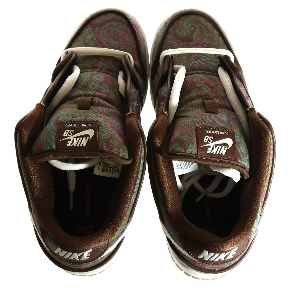 NIKE SB(ナイキエスビー) DUNK LOW PRM BROWN PAISLEY DH7534-200 ダンク ペイズリー ローカットスニーカー US9/27.0cm ブラウン