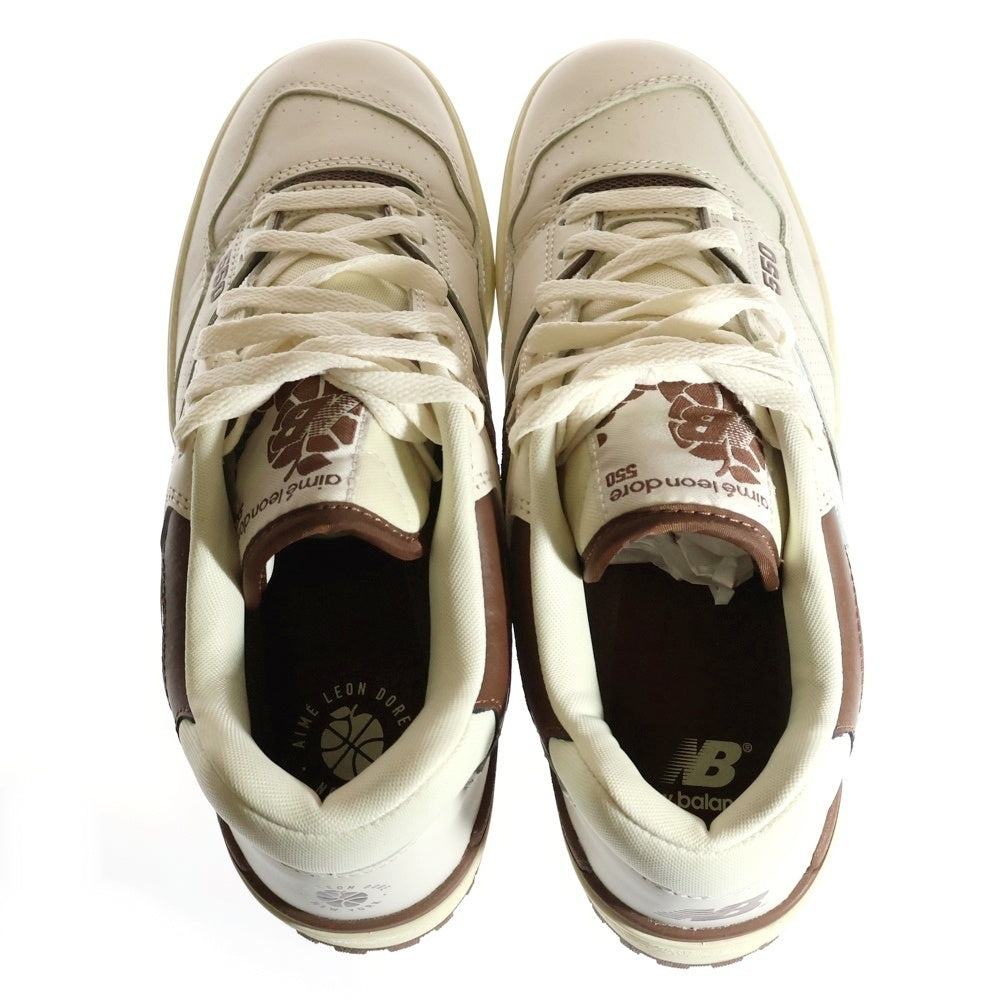 New Balance(ニューバランス) ×AIME LEON DORE BB550 AB1 エメ レオン ドレ ローカットスニーカー US9/27cm ベージュ