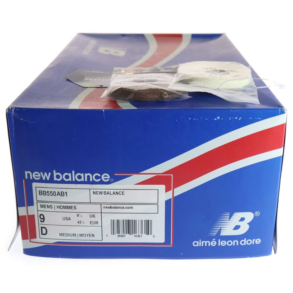 New Balance(ニューバランス) ×AIME LEON DORE BB550 AB1 エメ レオン ドレ ローカットスニーカー US9/27cm ベージュ