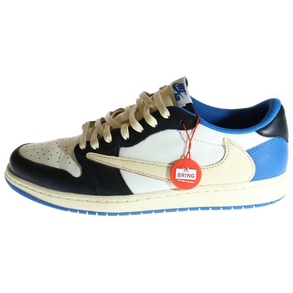 NIKE(ナイキ) ×トラヴィススコット フラグメント DESIGN AIR JORDAN 1 LOW OG SP DM7866-140 エアジョーダン1 ローカットスニーカー ブルー/ホワイト US11/29cm