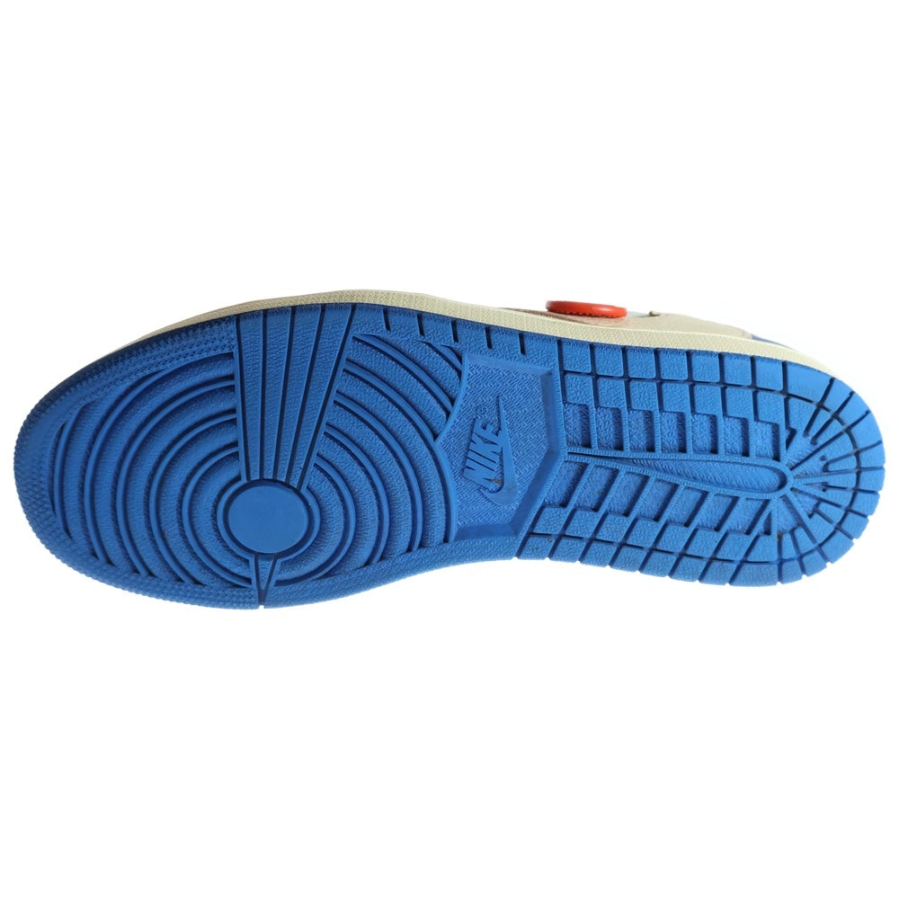 NIKE(ナイキ) ×トラヴィススコット フラグメント DESIGN AIR JORDAN 1 LOW OG SP DM7866-140 エアジョーダン1 ローカットスニーカー ブルー/ホワイト US11/29cm