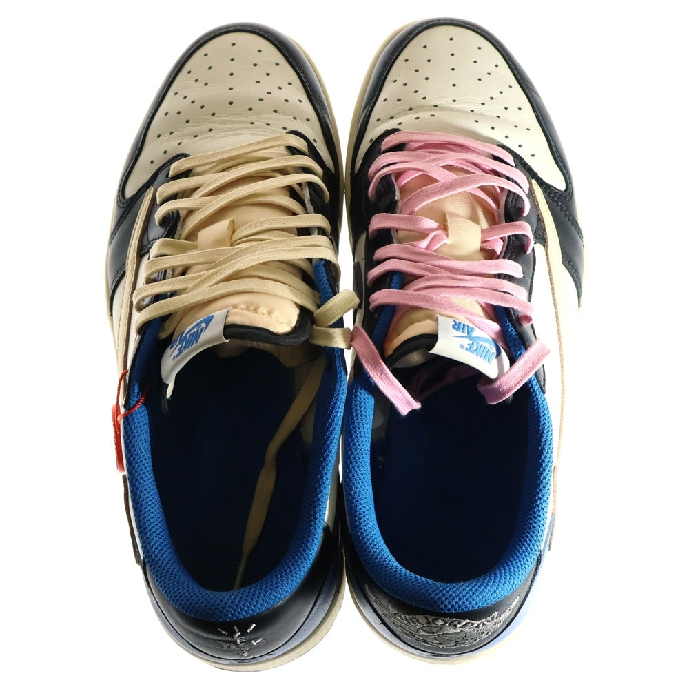 NIKE(ナイキ) ×トラヴィススコット フラグメント DESIGN AIR JORDAN 1 LOW OG SP DM7866-140 エアジョーダン1 ローカットスニーカー ブルー/ホワイト US11/29cm