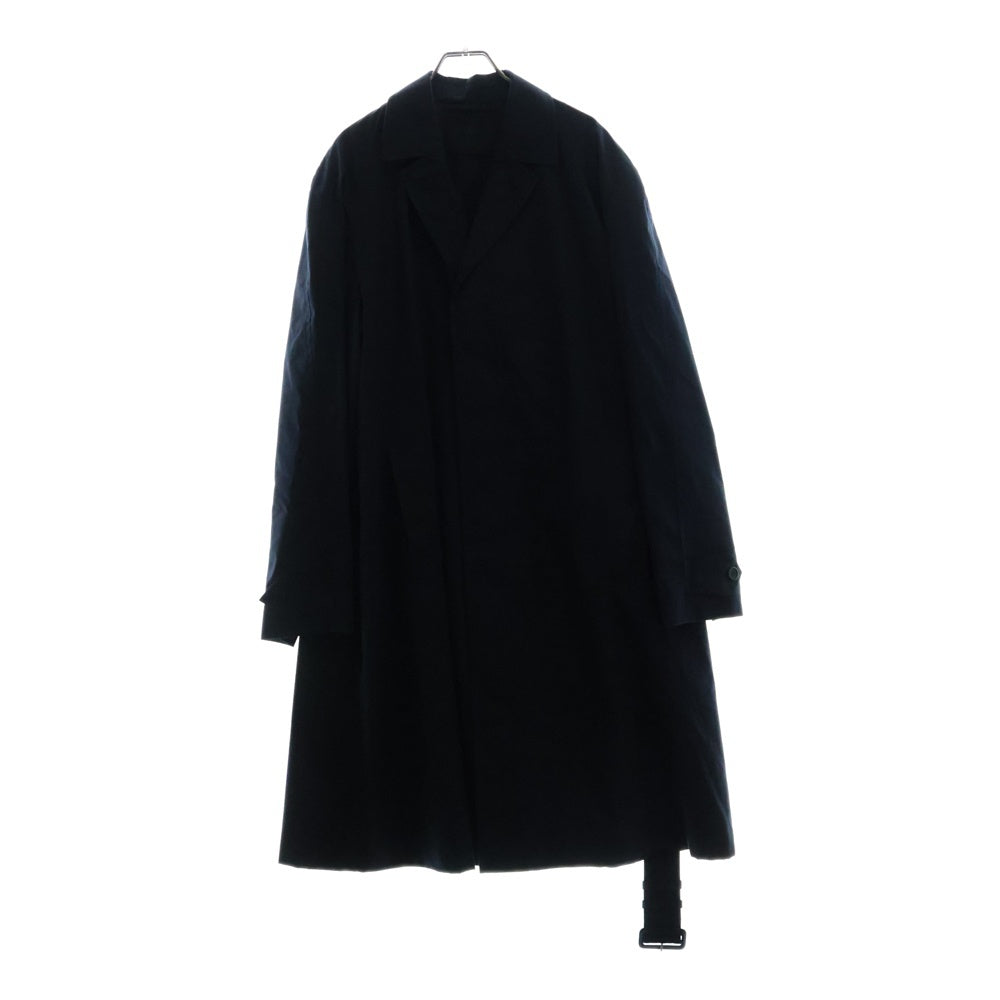 PRADA(プラダ) FROM THE RUNWAY ベルト付きコットンブレンドオーバーコート ロングコート SGC214 12NS F0008 ネイビー