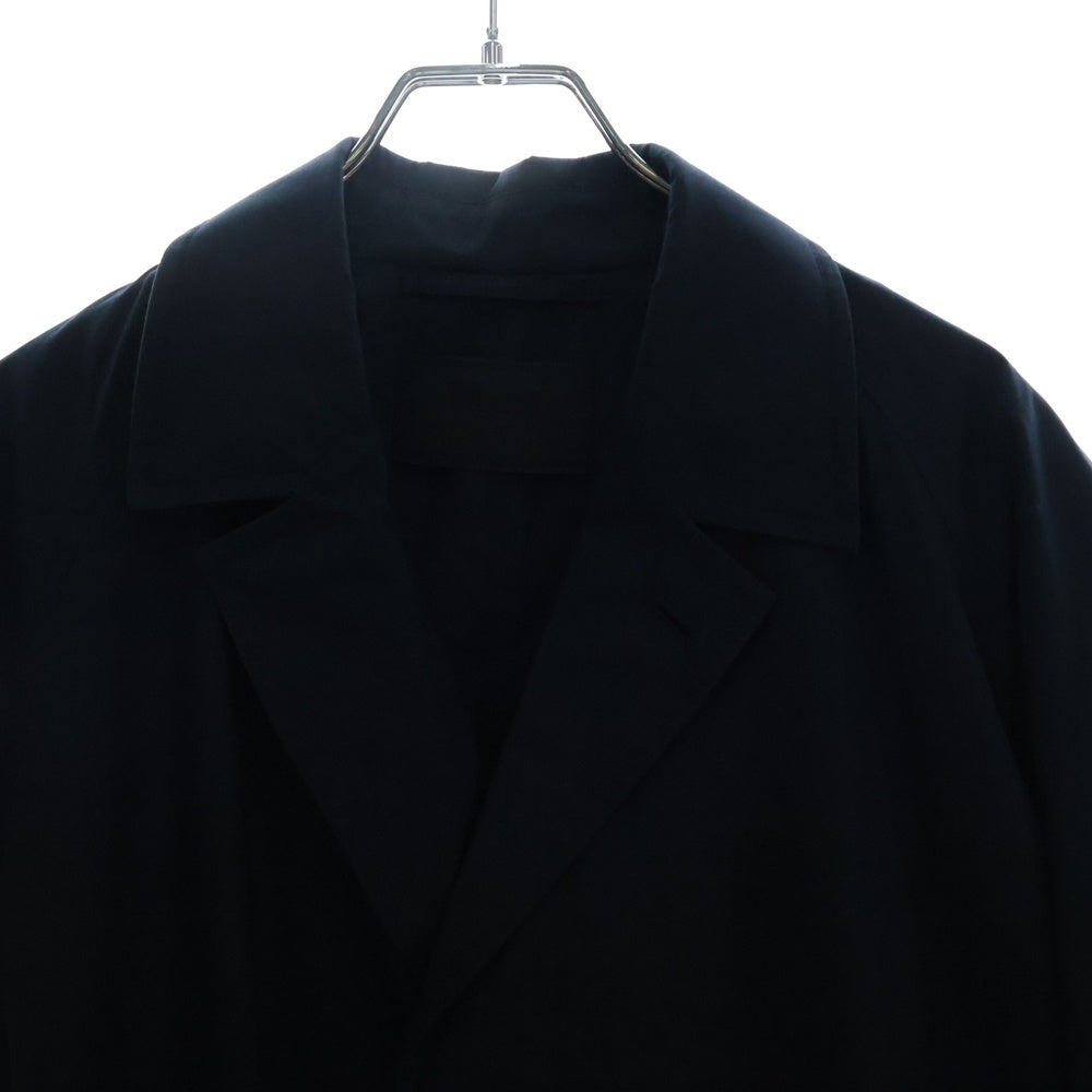 PRADA(プラダ) FROM THE RUNWAY ベルト付きコットンブレンドオーバーコート ロングコート SGC214 12NS F0008 ネイビー