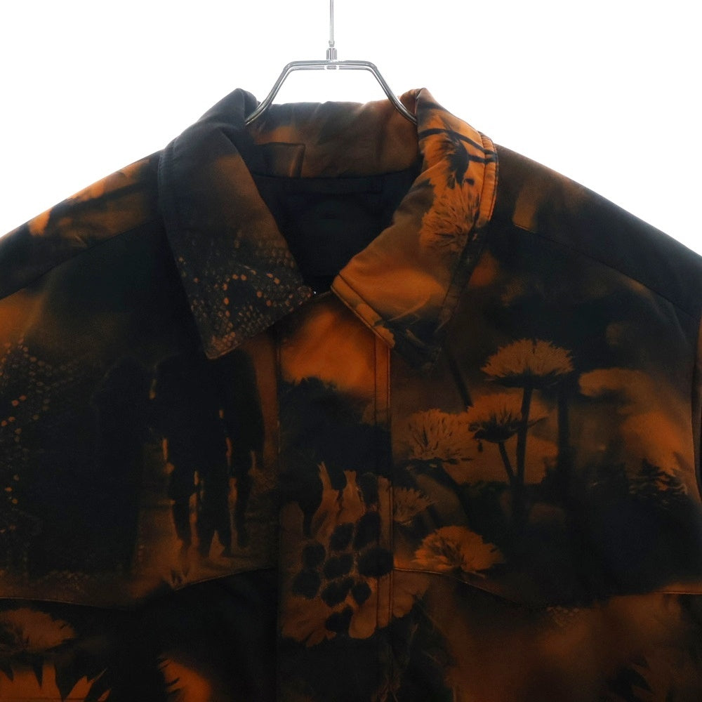 PRADA(プラダ) 22AW Re-Nylon リナイロン トライアングルポーチ付き中綿コート ダウンジャケット SGC091 S222 11PZ オレンジ