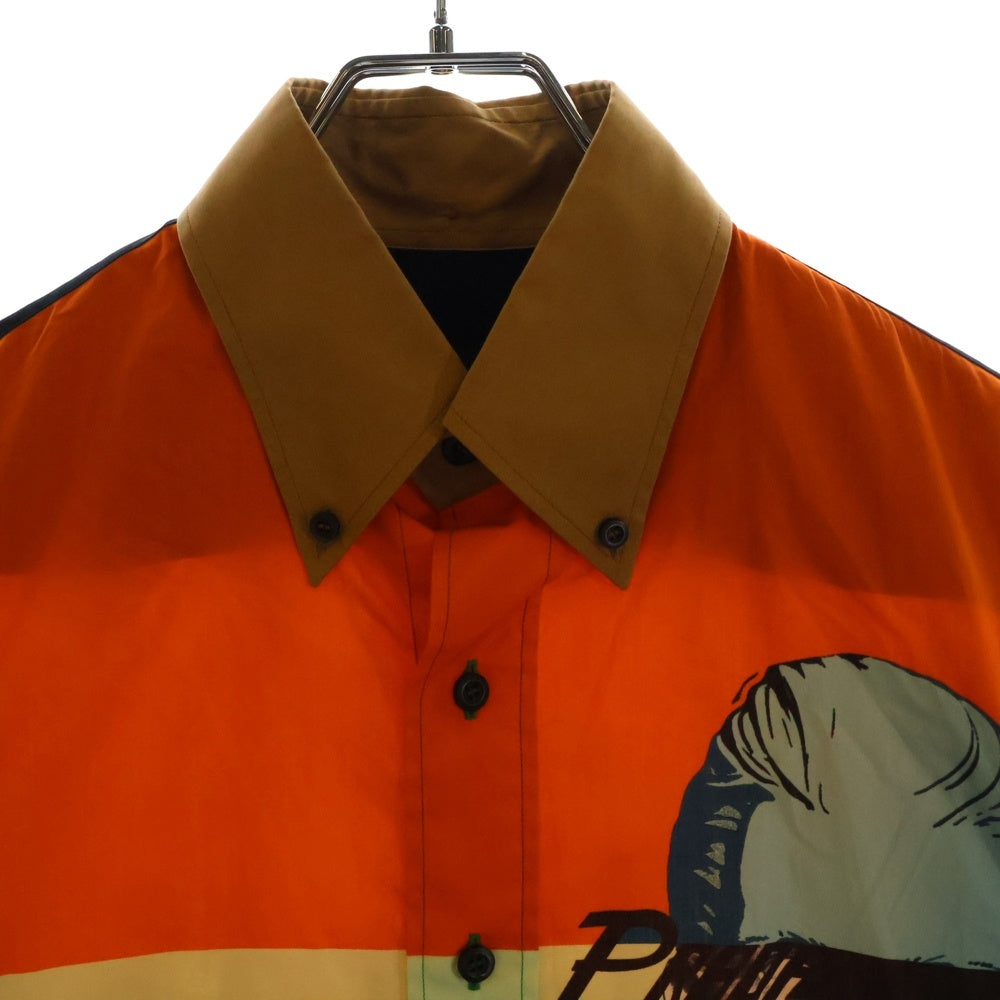 PRADA(プラダ) 19SS Print Design Cotton Shirt プリントデザインコットンシャツ UCN285 マルチカラー