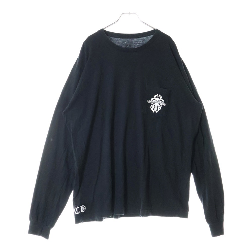 CHROME HEARTS(クロムハーツ) DAGGER TIRE TRACK L/S TEE ダガータイヤトラックロングスリーブ 長袖Tシャツ ブラック