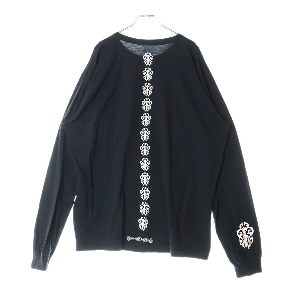 CHROME HEARTS(クロムハーツ) DAGGER TIRE TRACK L/S TEE ダガータイヤトラックロングスリーブ 長袖Tシャツ ブラック