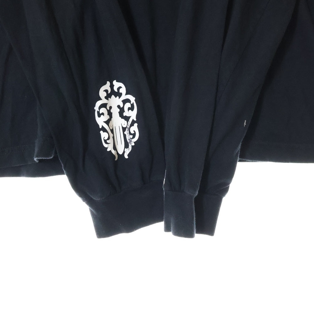 CHROME HEARTS(クロムハーツ) DAGGER TIRE TRACK L/S TEE ダガータイヤトラックロングスリーブ 長袖Tシャツ ブラック