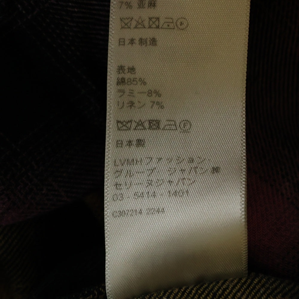CELINE(セリーヌ) 23SS グラデーションレインボーチェック長袖シャツ マルチ 2C574952T