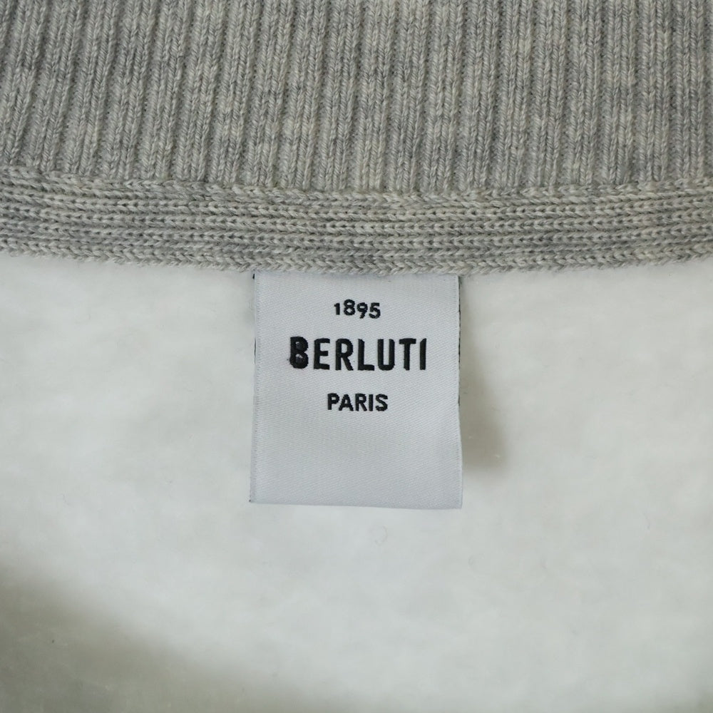 Berluti(ベルルッティ) カレッジロゴクルーネックスウェットトレーナー R25JRL82JBAW グレー