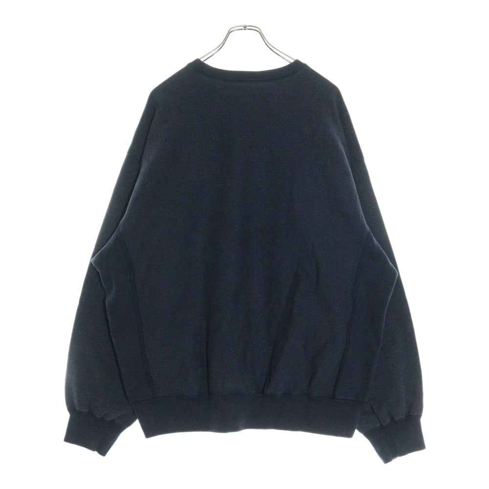 SUPREME(シュプリーム) 25SS Washed Box Logo Crewneck ウォッシュ加工 ボックスロゴ クルーネック トレーナー ネイビー