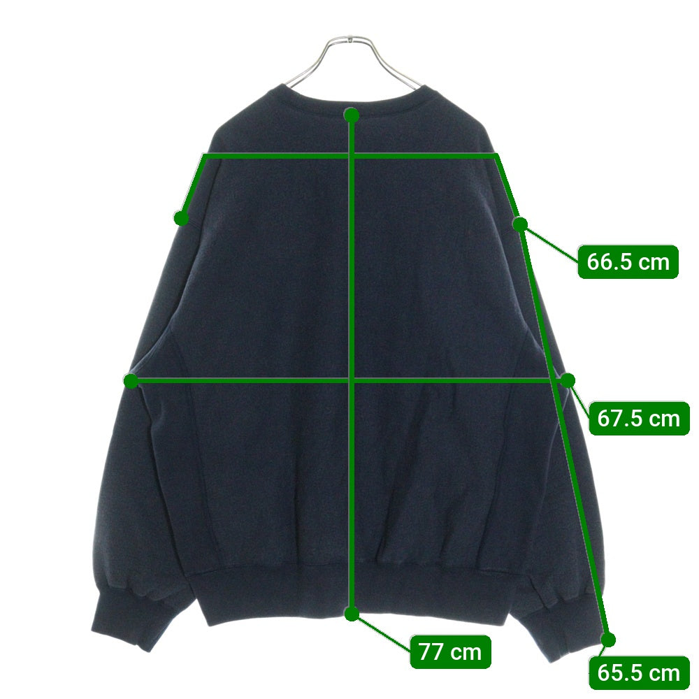 SUPREME(シュプリーム) 25SS Washed Box Logo Crewneck ウォッシュ加工 ボックスロゴ クルーネック トレーナー ネイビー