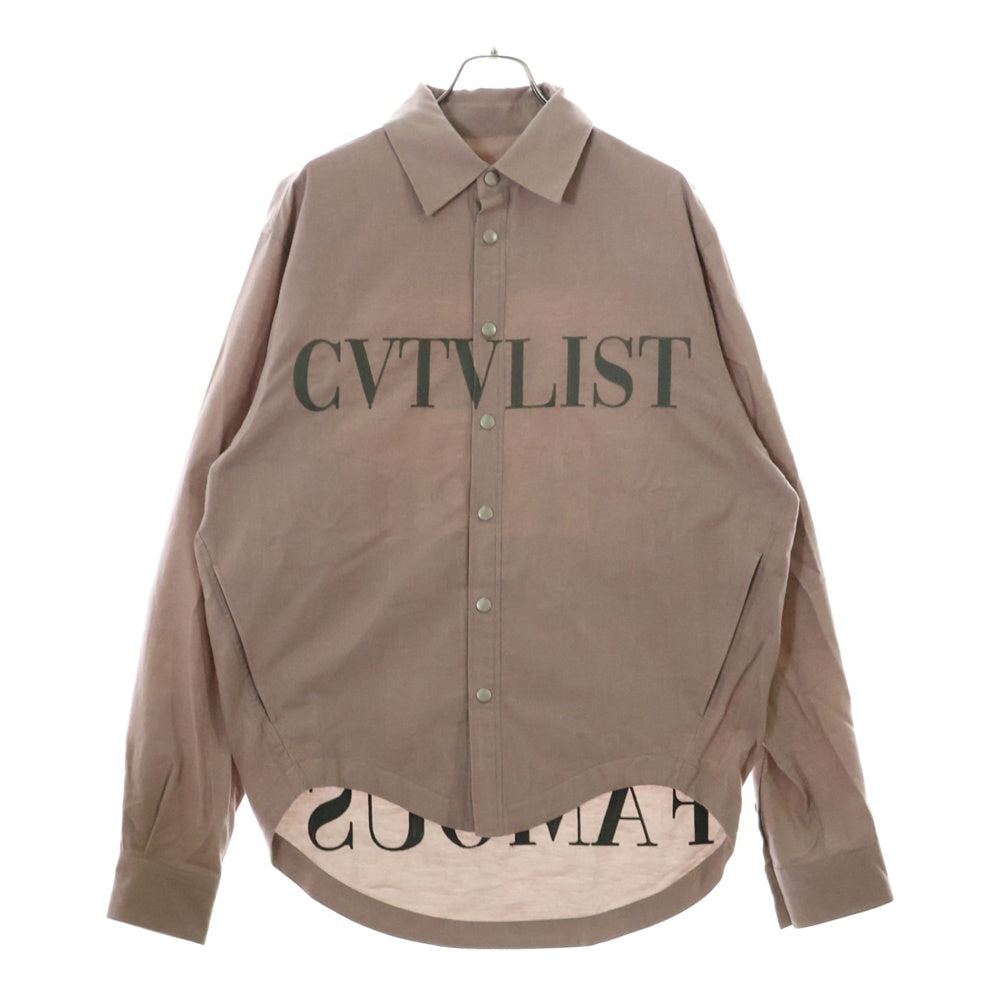 cvtvlist(カタリスト) CTLS Stupio People Embroidery Shirt カタリストロゴ 長袖シャツ ピンク