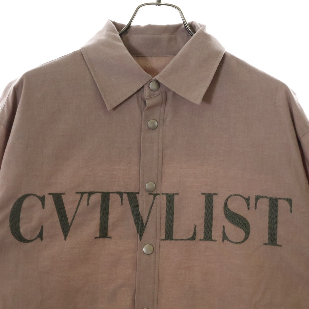 cvtvlist(カタリスト) CTLS Stupio People Embroidery Shirt カタリストロゴ 長袖シャツ ピンク