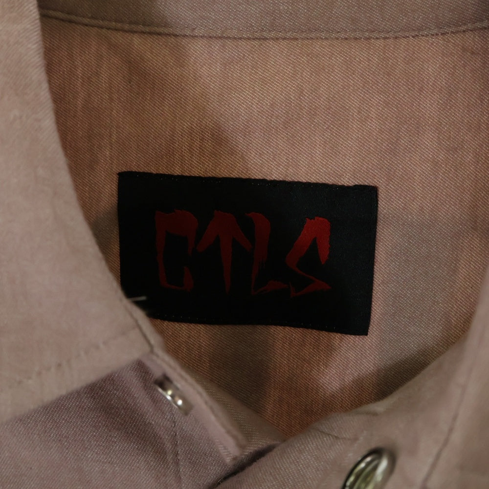 cvtvlist(カタリスト) CTLS Stupio People Embroidery Shirt カタリストロゴ 長袖シャツ ピンク