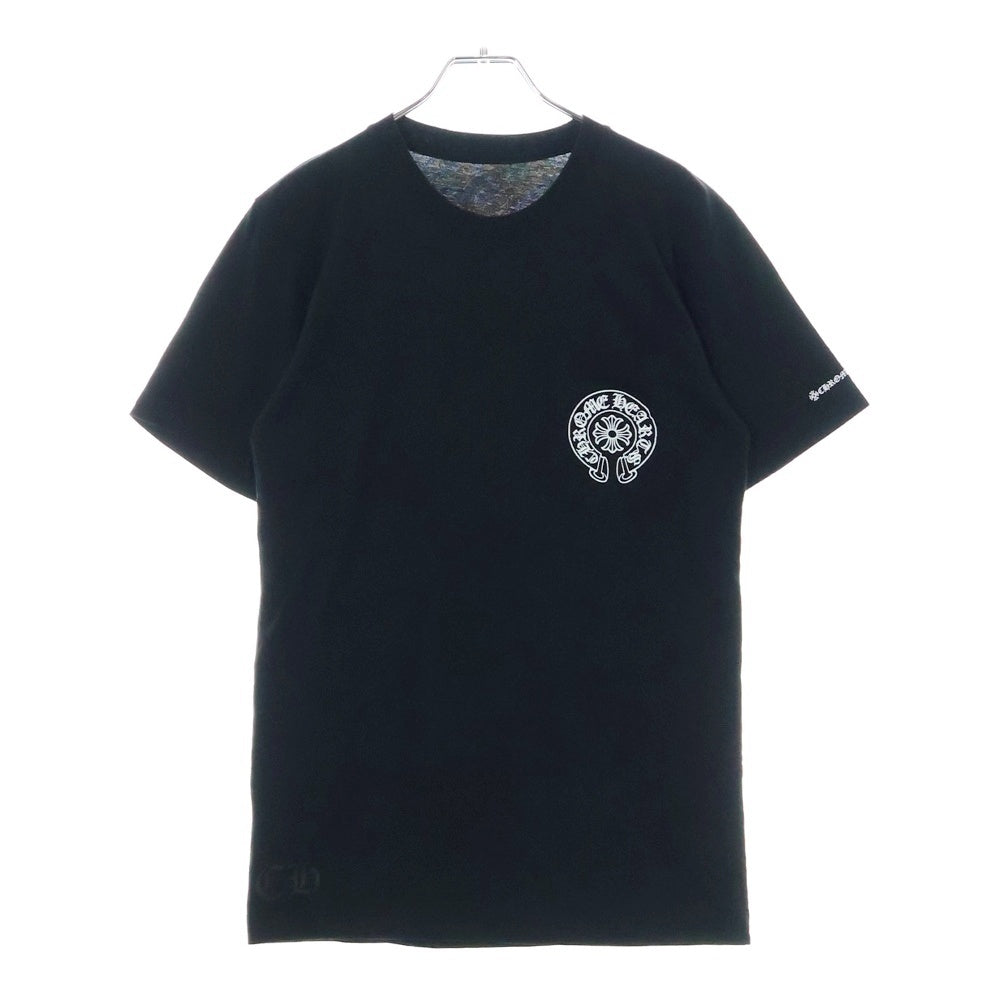 CHROME HEARTS(クロムハーツ) Horseshoe Tee ホースシューロゴ クルーネック半袖Tシャツカットソー ブラック