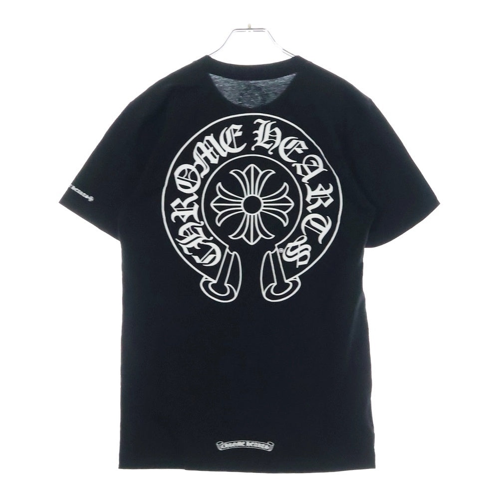 CHROME HEARTS(クロムハーツ) Horseshoe Tee ホースシューロゴ クルーネック半袖Tシャツカットソー ブラック