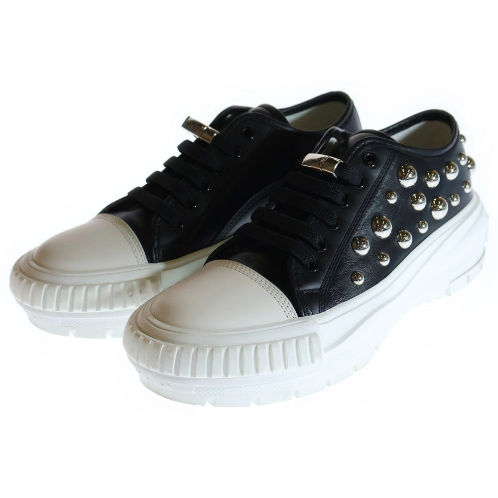 LOUIS VUITTON(ルイヴィトン) LV×YK LVスクァッドラインローカットスニーカーLD1202 ブラック/ホワイト レディース