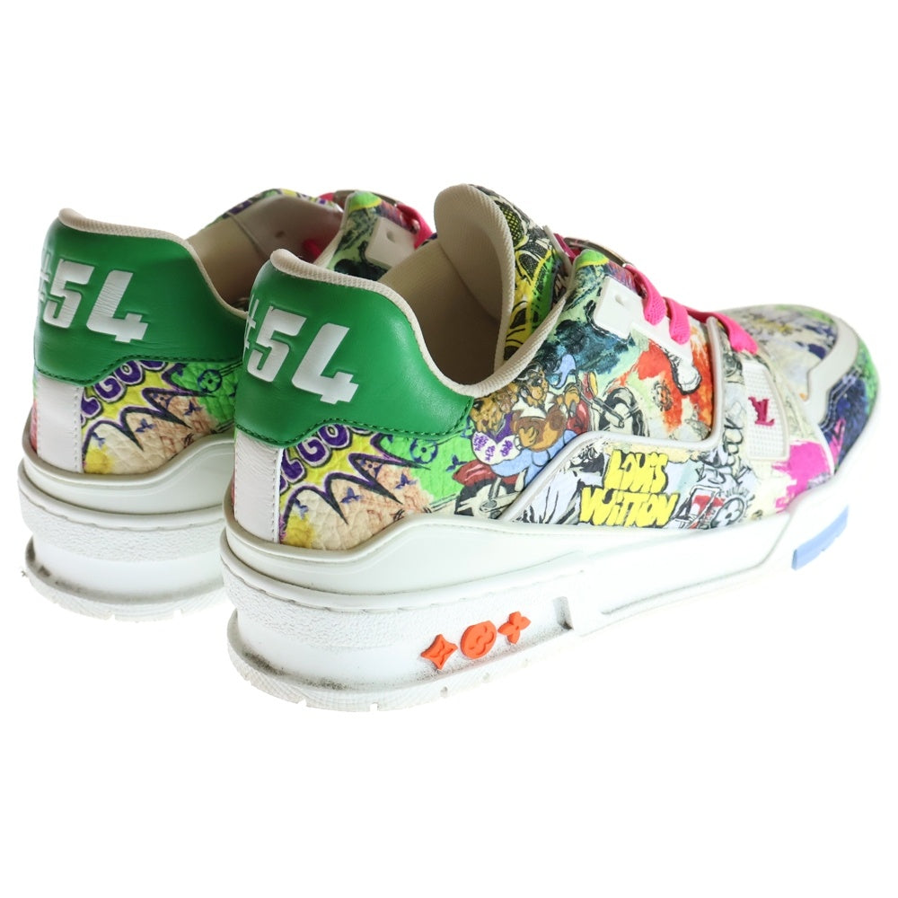LOUIS VUITTON(ルイヴィトン) 23SS LVトレイナーライン コミックプリントローカットスニーカー マルチ レディース