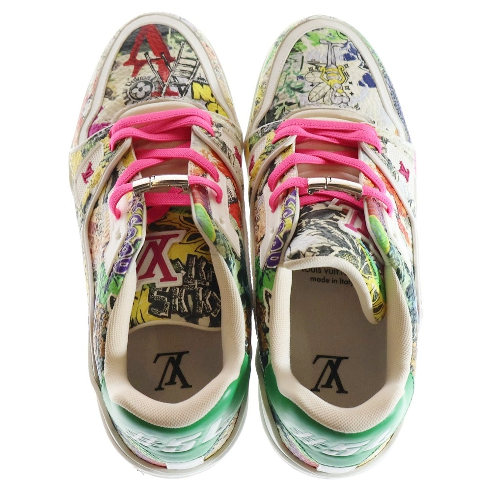 LOUIS VUITTON(ルイヴィトン) 23SS LVトレイナーライン コミックプリントローカットスニーカー マルチ レディース