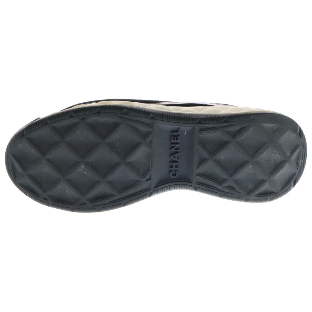 CHANEL(シャネル) TOP TRAINER G35617 ココマークファブリックローカットスニーカー ブラック レディース