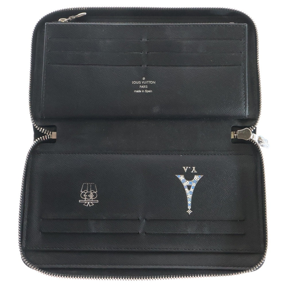 LOUIS VUITTON(ルイヴィトン) タイガジッピーオーガナイザーNM ラウンドジップウォレット M30056 ブラック