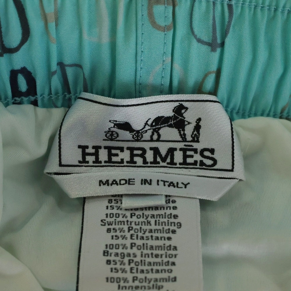 HERMES(エルメス) 総柄ナイロンウォーターショーツ ブルー