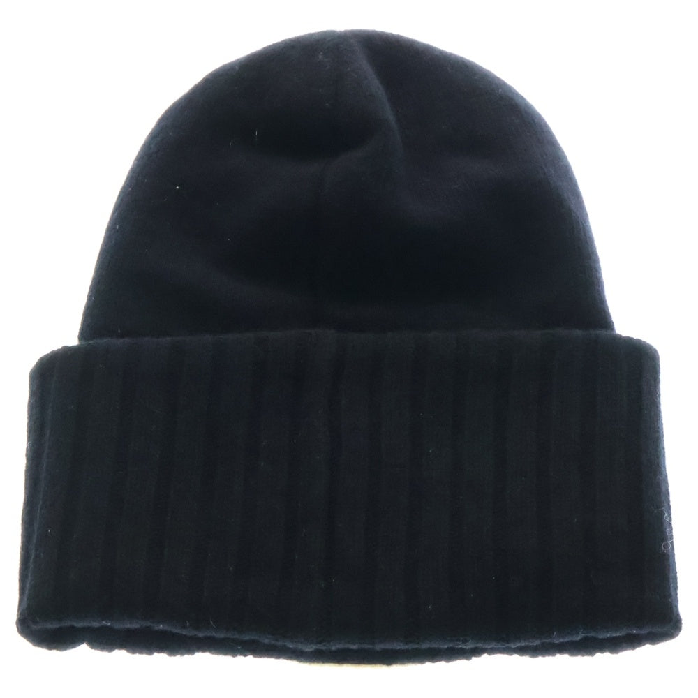 MONCLER(モンクレール) BERRETTO TRICOT E20919926200 A9186 ビッグロゴワッペンウールニット帽 ビーニー ブラック
