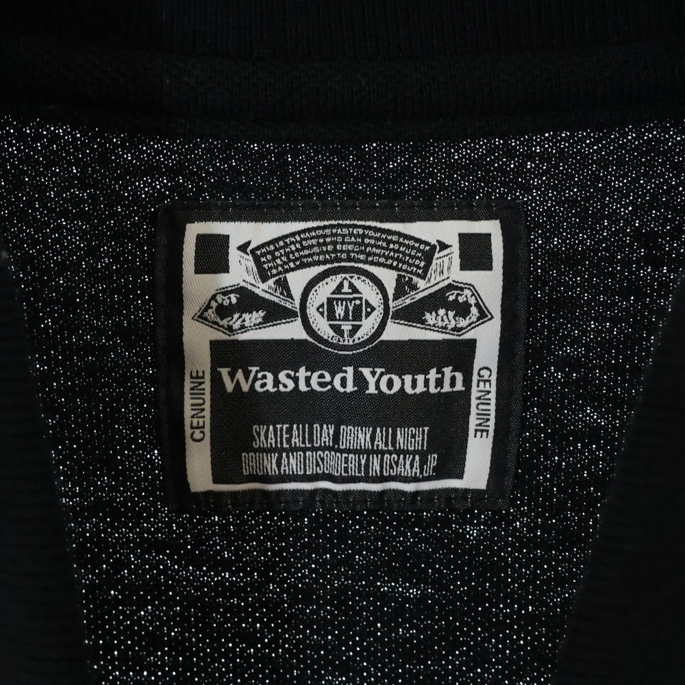 WASTED YOUTH(ウェイステッドユース) WY Pora Shirt ポロシャツ 半袖シャツカットソー ブラック