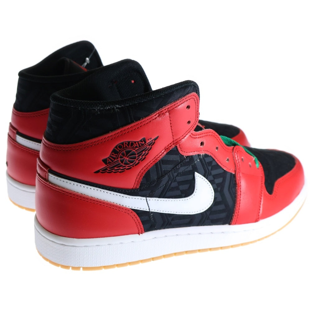 NIKE(ナイキ) AIR JORDAN 1 MID CHRISTMAS エアジョーダン1 ミッド クリスマス ミッドカットスニーカー DQ8417-006 ブラック/レッド US11/29.0cm