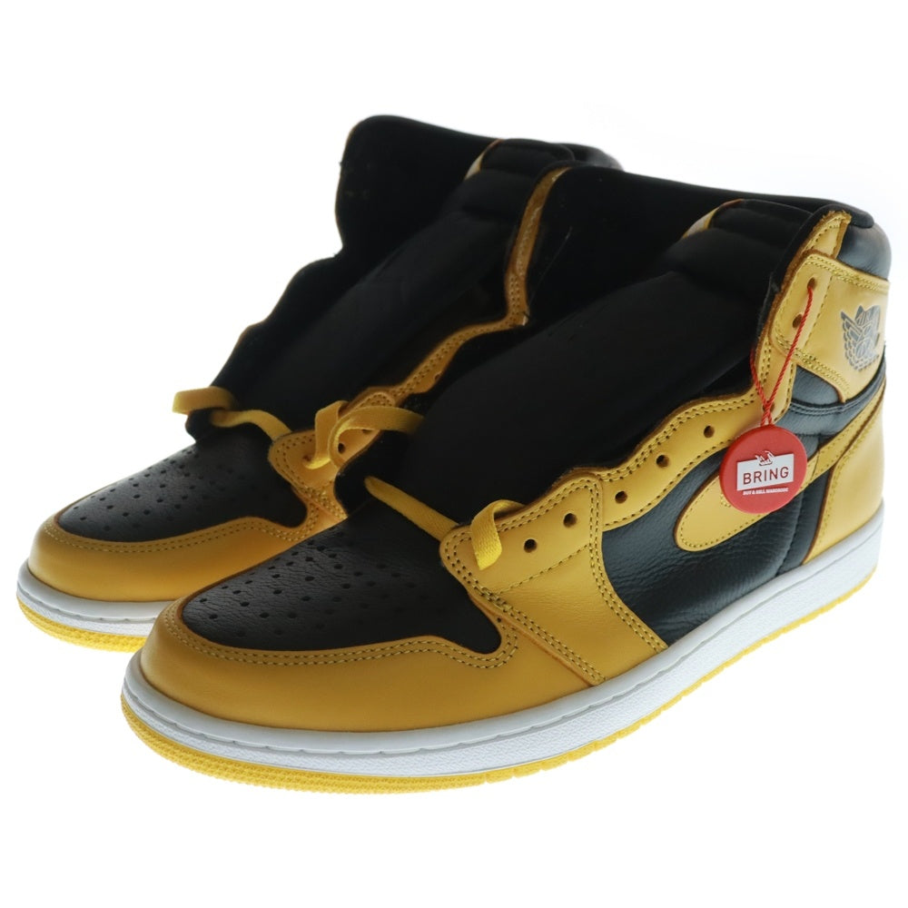 NIKE(ナイキ) AIR JORDAN1 RETRO HIGH OG POLLEN 555088-701 エアジョーダン 1 レトロ パラン ハイカットスニーカー ブラック/イエロー US11/29.0cm