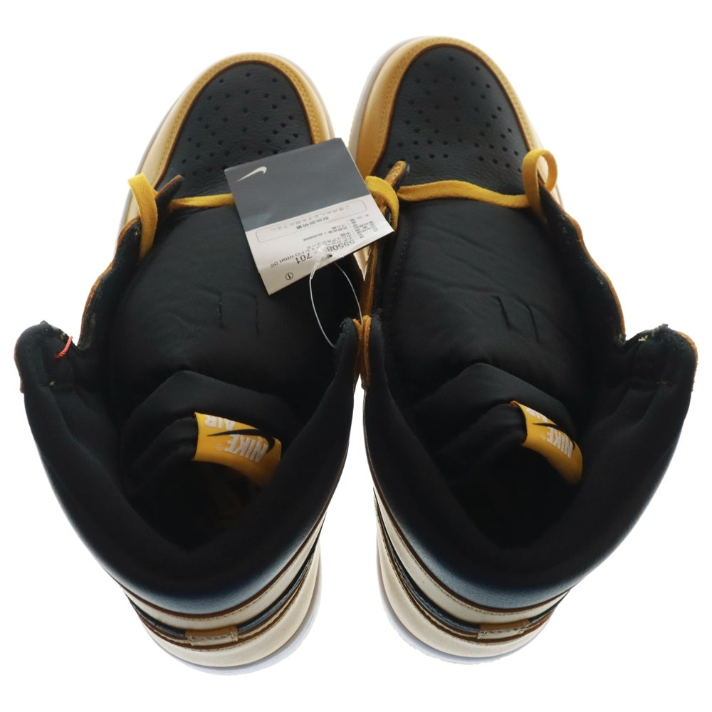 NIKE(ナイキ) AIR JORDAN1 RETRO HIGH OG POLLEN 555088-701 エアジョーダン 1 レトロ パラン ハイカットスニーカー ブラック/イエロー US11/29.0cm