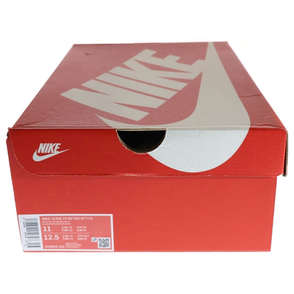 NIKE(ナイキ) DUNK HIGH RETRO BTTYS Palomino ダンクハイ レトロ パロミノ ハイカットスニーカー DV0829-100 US11/29.0cm ホワイト/ブラック