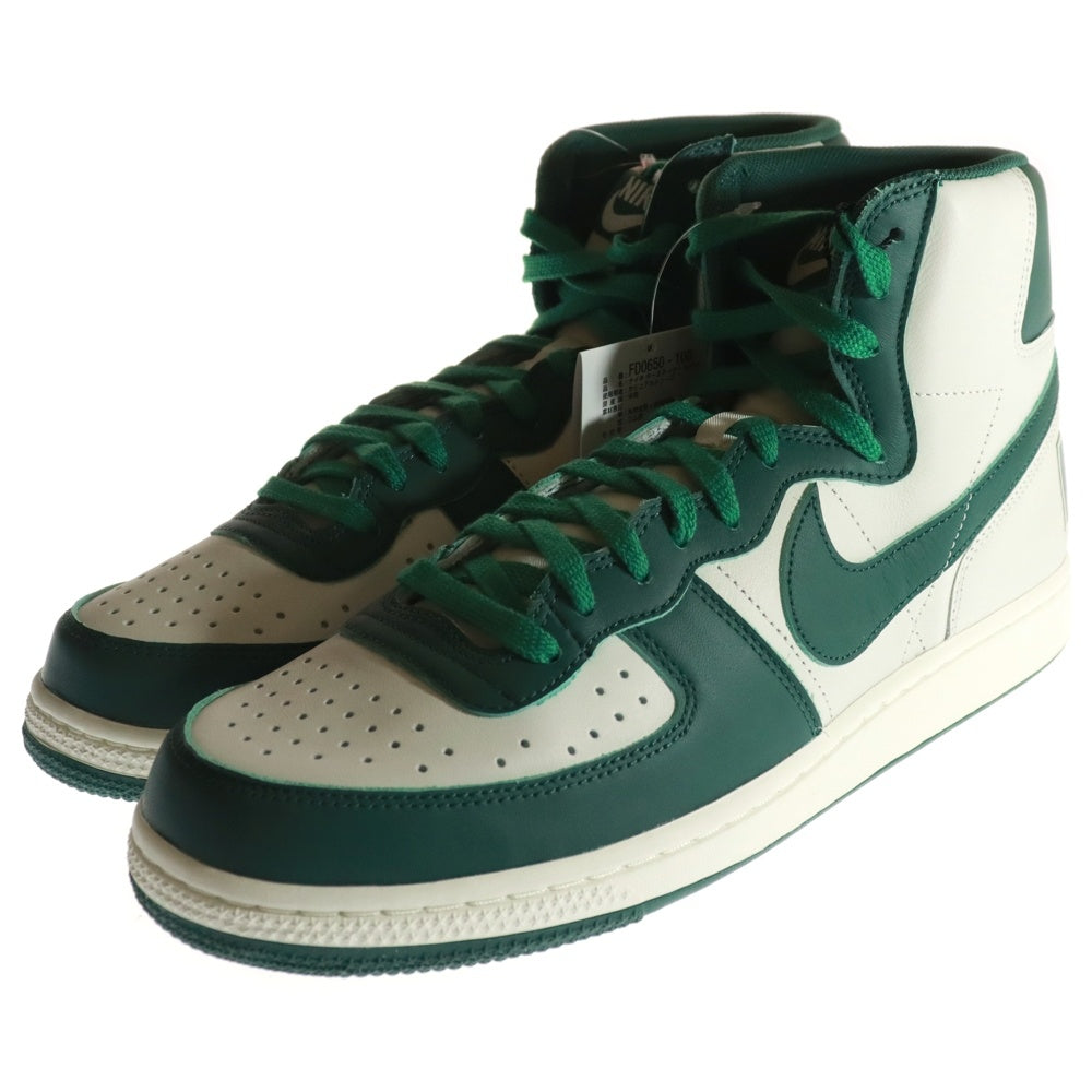 NIKE(ナイキ) TERMINATOR HIGH Noble Green ターミネーター ノーブルグリーン ハイカットスニーカー FD0650-100 ホワイト/グリーン US11/29.0cm