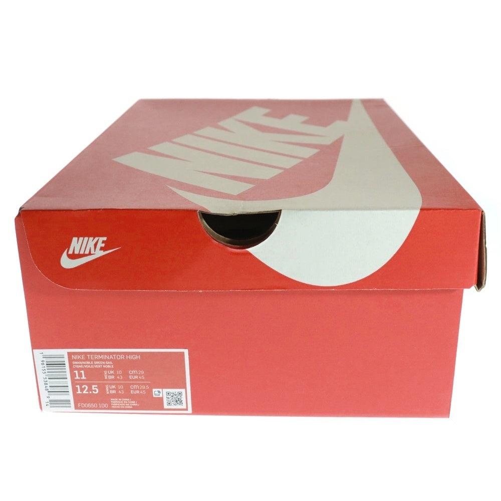 NIKE(ナイキ) TERMINATOR HIGH Noble Green ターミネーター ノーブルグリーン ハイカットスニーカー FD0650-100 ホワイト/グリーン US11/29.0cm