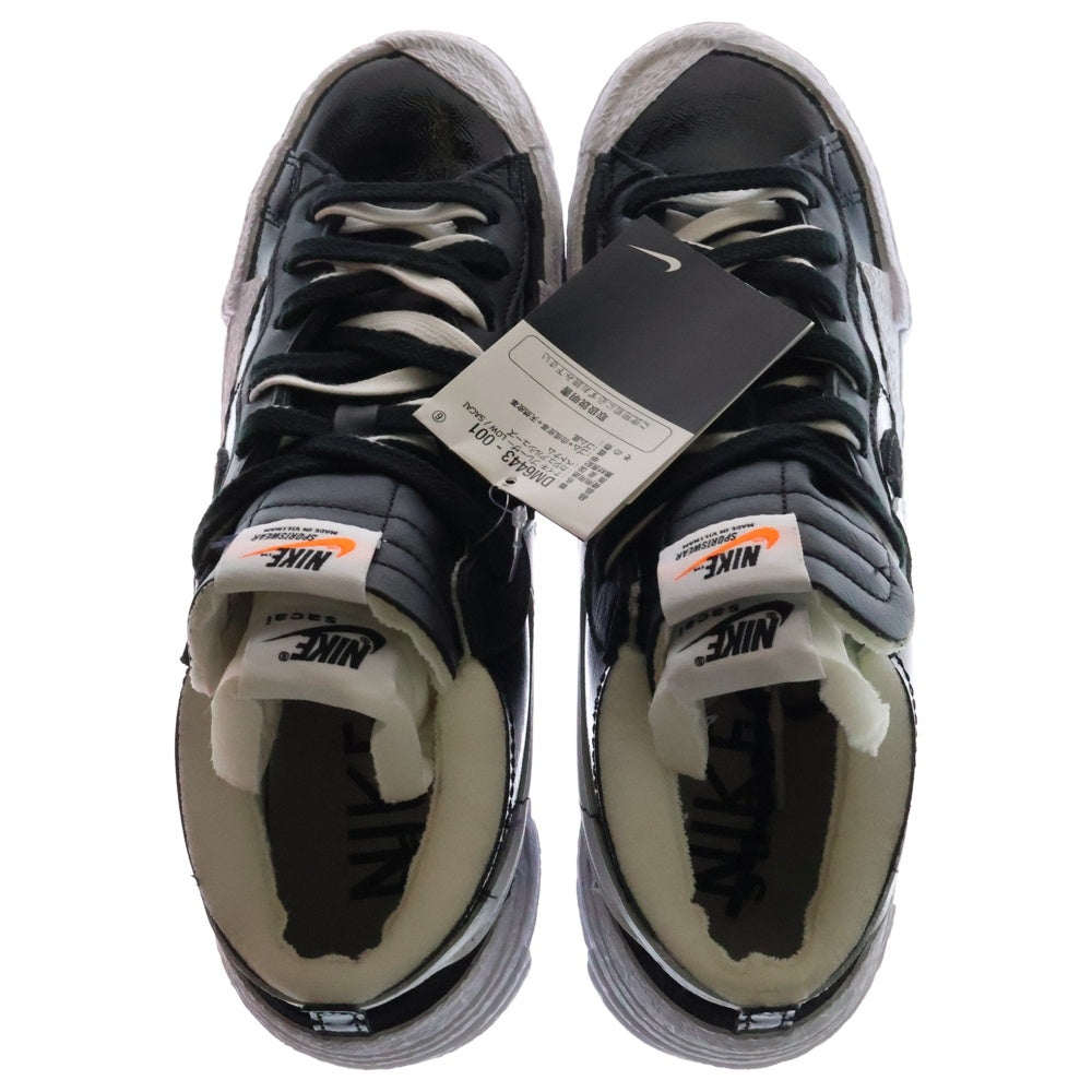 NIKE(ナイキ) ×sacai BLAZER LOW サカイ ブレーザー ローカットスニーカー DM6443-001 ブラック/ホワイト US11/29.0cm