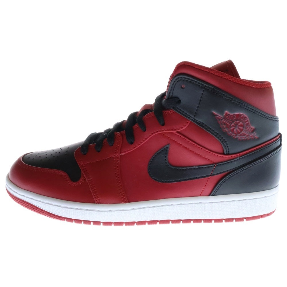 NIKE(ナイキ) AIR JORADAN 1 MID REVERSE BRED エアジョーダン1 リバースブレッド ミッドカットスニーカー 554724-660 レッド US11/29.0cm