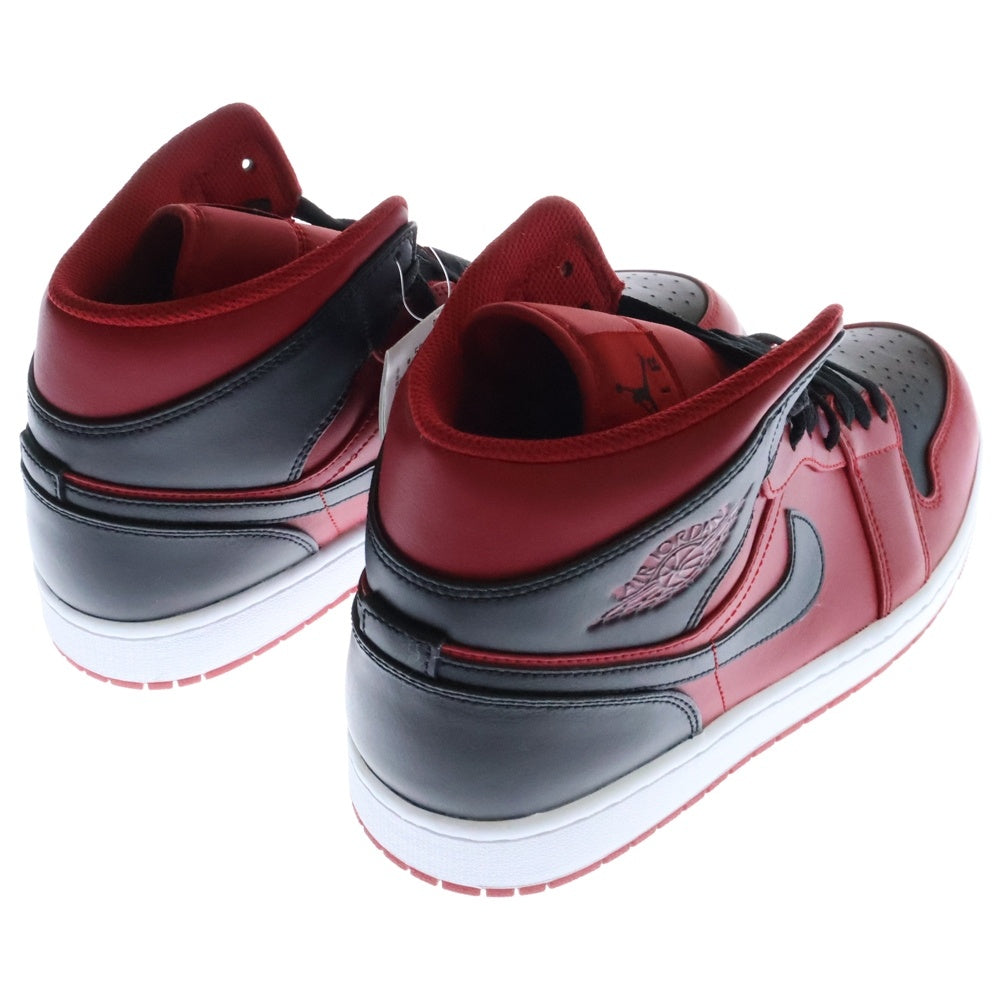 NIKE(ナイキ) AIR JORADAN 1 MID REVERSE BRED エアジョーダン1 リバースブレッド ミッドカットスニーカー 554724-660 レッド US11/29.0cm