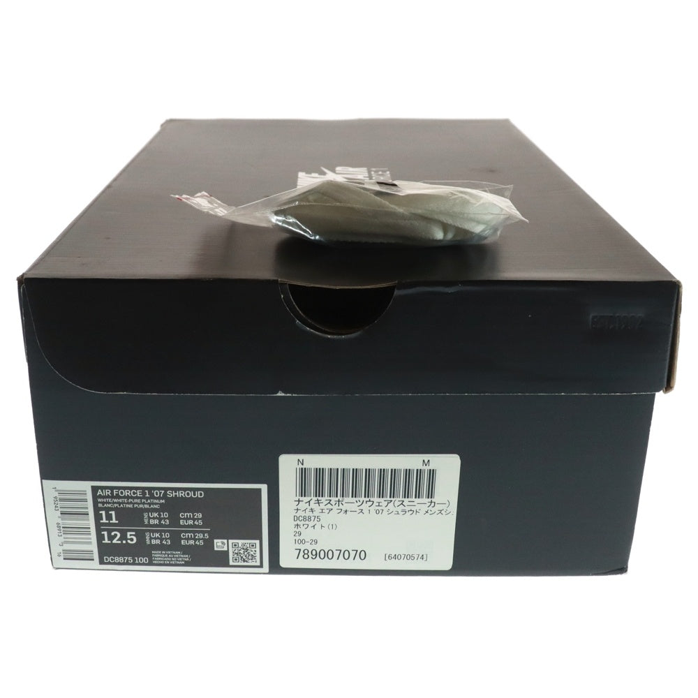 NIKE(ナイキ) AIR FORCE 1 LOW 07 SHROUD DC8875-100 エアフォース1 シュラウド ローカットスニーカー ホワイト US11/29.0cm
