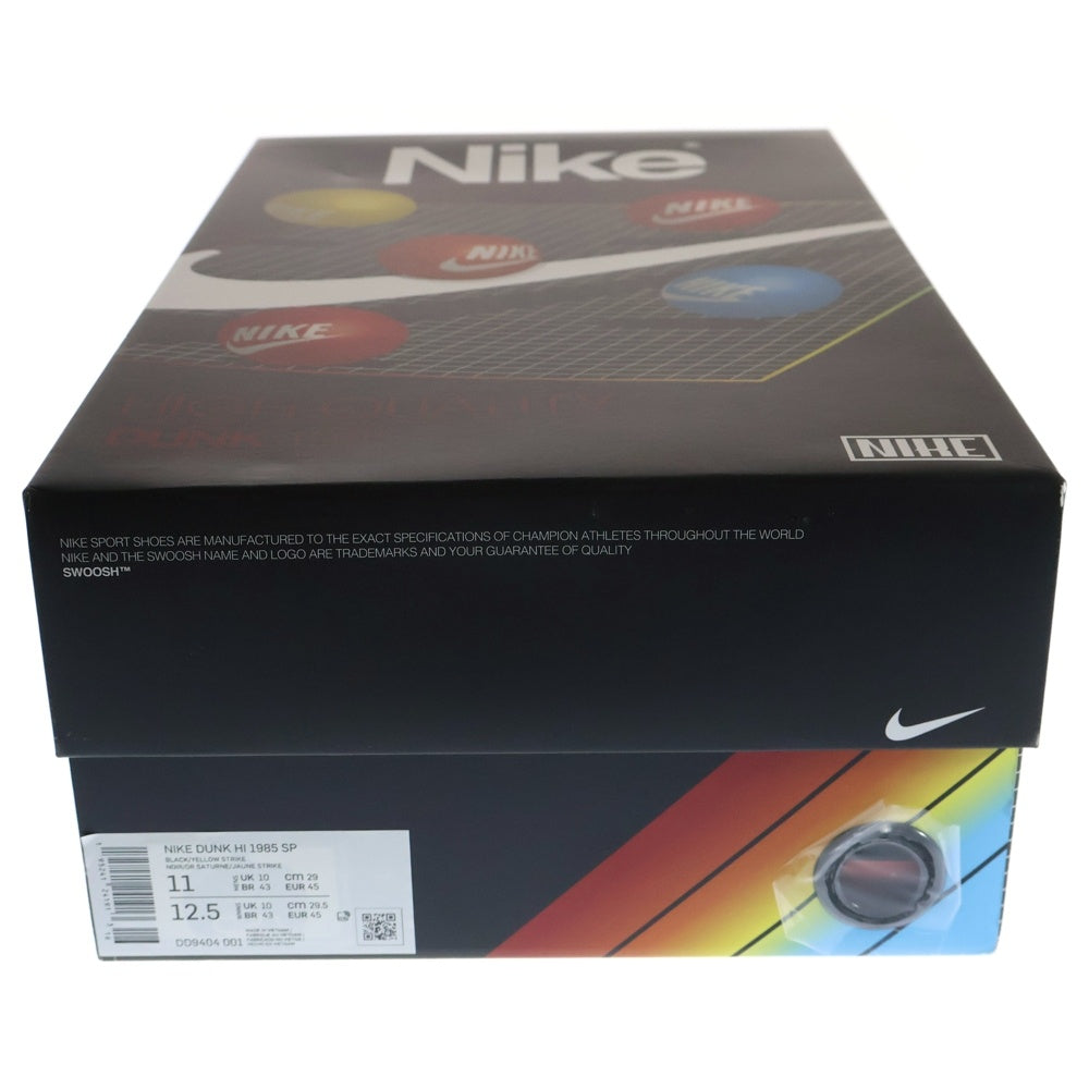 NIKE(ナイキ) DUNK HI 1985 SP YELLOW ACID WASH ダンク ハイカットスニーカー アシッドウォッシュ DD9404-001 ブラック/イエロー US11/29.0cm