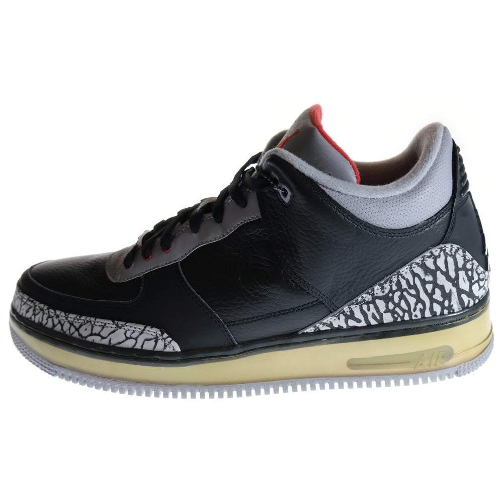 NIKE(ナイキ) 【観賞用2008年製】AIR JORDAN FUSION 3 エアジョーダン フュージョン3 ハイカットスニーカー 323626-061 ブラック US11/29.0cm