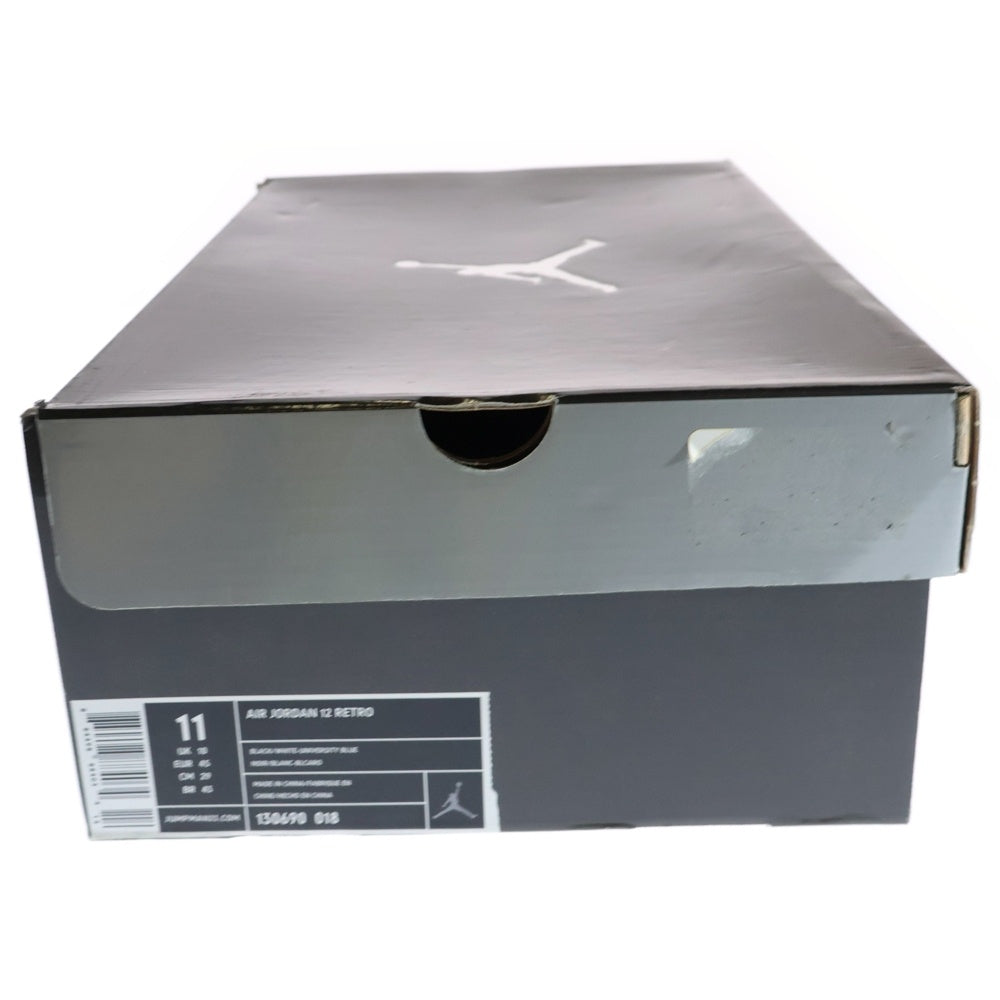 NIKE(ナイキ) 【観賞用2009年製】AIR JORDAN 12 RETRO NUBUCK エアジョーダン12 ヌバック ハイカットスニーカー 130690-018 ブラック/ブルー US11/29.0cm
