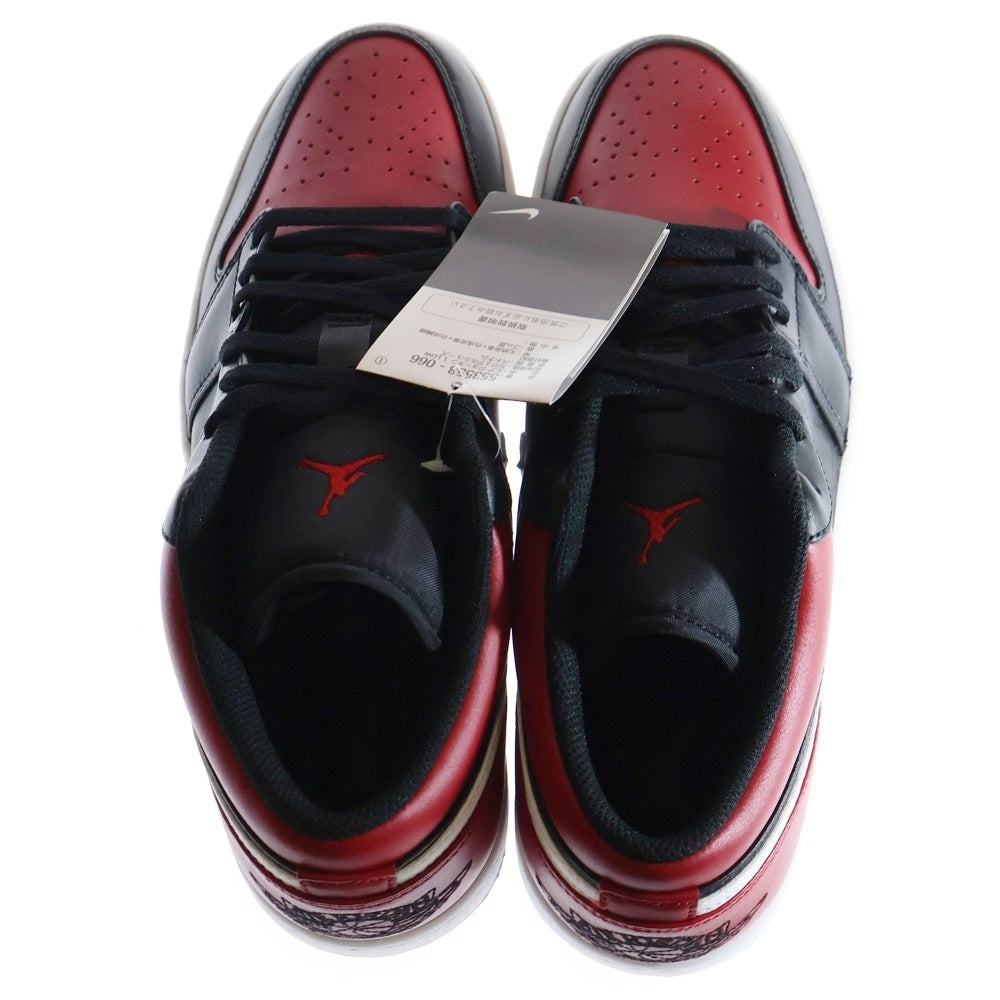 NIKE(ナイキ) AIR JORDAN 1 LOW BRED 553558-066 エアジョーダン 1 ロー ブレッド ローカットスニーカー レッド/ブラック US11/29.0cm