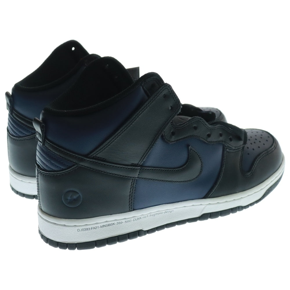 NIKE(ナイキ) ×FRAGMENT DESIGN DUNK HIGH CITY PACK MIDNIGHT NAVY DJ0383-400 フラグメント ダンク ミッドナイト ハイカットスニーカー ネイビー/ブラック US11/29.0cm